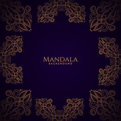 Mandala design decorative ethin background illustration