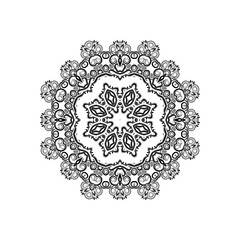 Decorative mandala design on white background