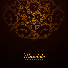Stylish decorative mandala design retro background