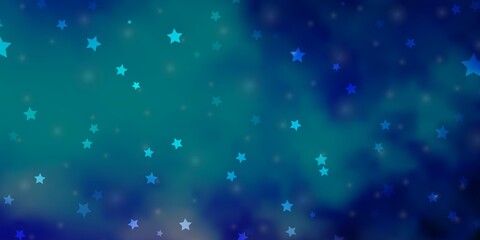 Light Pink, Blue vector background with small and big stars.