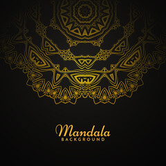 Stylish decorative mandala design retro background