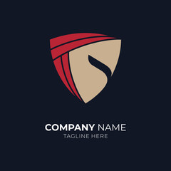 Shield spartan emblem logo design. Warrior badge logo