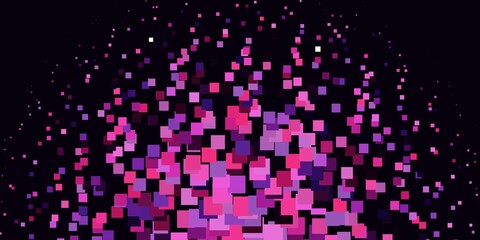 Light Purple vector pattern in square style.