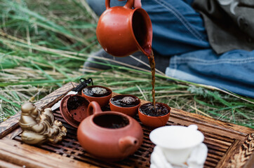 Asian culture. Chinese tea ceremony