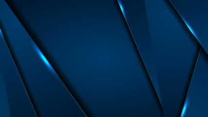 Dark blue corporate abstract material motion background with glowing lights. Seamless looping. Video animation Ultra HD 4K 3840x2160 - Powered by Adobe