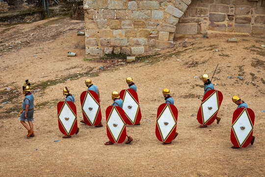 MERIDA, SPAIN - Sep 27, 2014: Emerita Ludica in Merida