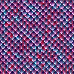 Seamless texture of metallic dragon scales. Reptile skin pattern