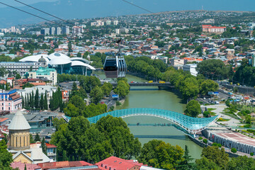 The Bridge of Peace, Kura River, Tbilisi City, Georgia, Middle East © JUAN CARLOS MUNOZ