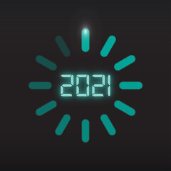 Happy new year 2021. 2021 Greetings card. abstract background.2021 background banner. Vector illustration.