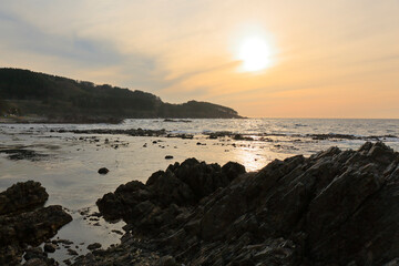 岡崎海岸　夕暮れ