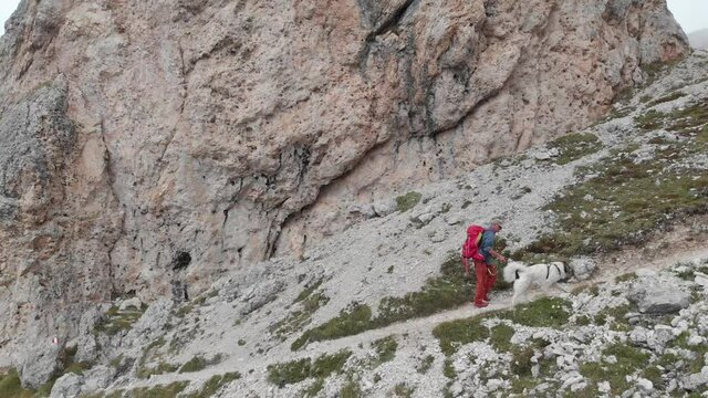 Escursione con il cane in montagna