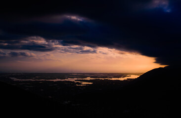 Tramonto sul Lago di Fondi (LT).