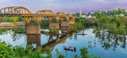 Coosa River and Bridge