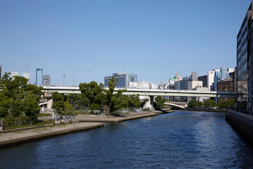 Obraz premium 天満橋より京橋方面を望む