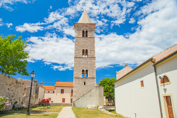 Fototapeta na wymiar Old church in Adriatic town of Nin in Dalmatia, Croatia