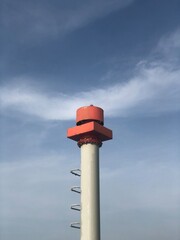 The ventilation of the cargo tank on the tanker ship