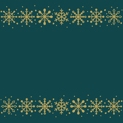 Concept of Christmas card with snowflakes. Winter background. Vector