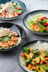 Asian food Chinese and vietnamese set