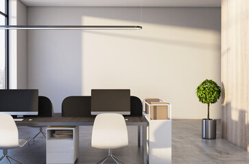 Executive workplace in a modern interior.