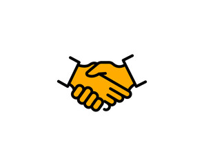 Handshake premium line icon. Simple high quality pictogram. Modern outline style icons. Stroke vector illustration on a white background. 