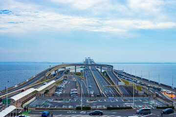 東京湾アクアラインの風景