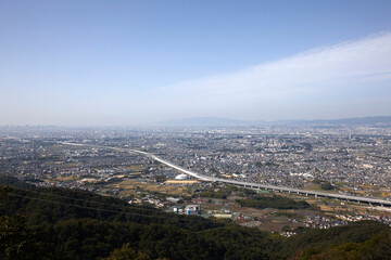 交野山山頂からの風景