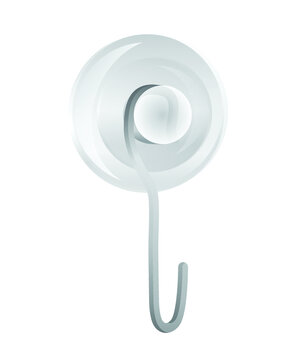 Vector illustration of a suction cup.