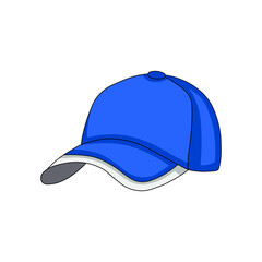 vector illustration of hat in blue color graphics