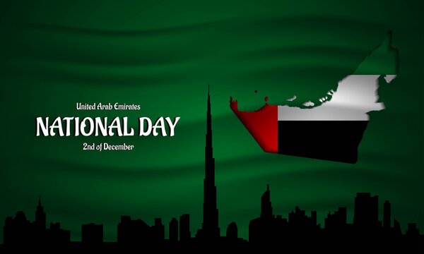 United Arab Emirates National Day Background.