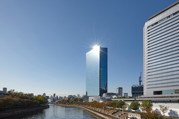 Naklejka premium 大阪ビジネスパーク