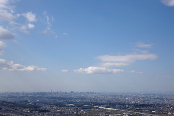 交野山山頂からの風景