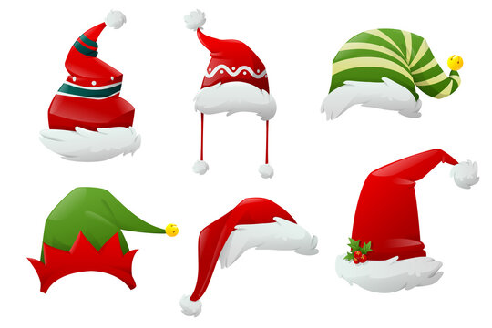 Santa claus hat collection