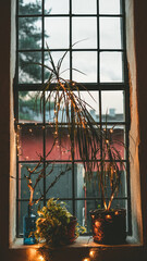 Boho industrial interior
