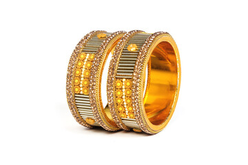 Ethnic Traditional Indian Bangle Wear in Wrist.