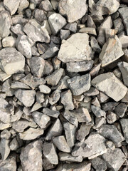stone  rust ground chips lumps 
