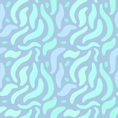 Vector stock graphics. Seamless chaotic pattern abstract illustration. Pattern style multicolored zebra blue shade zebra. Can be used in wallpaper, open source, website, packaging and fabric design.