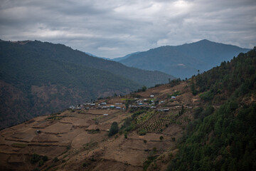 Fototapeta na wymiar The Mountain life - Village of Arunachal