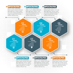 Abstract 3D Paper Infographics. Business template .Vector illustration