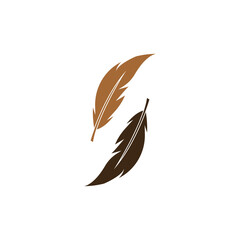 Feathers Logo Template vector symbol