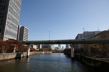 肥後橋の高層ビル