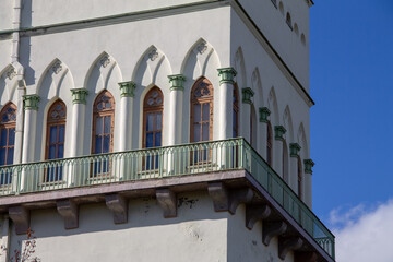 white tower in Alexander Park, Pushkin, Saint Petersburg