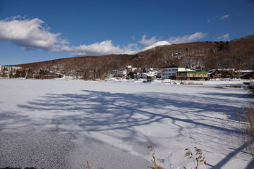 冬の白樺湖