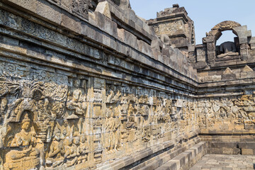 Stupas in Borobudur Temple