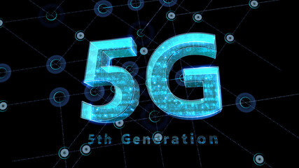 Obraz premium Communication Network Technology City Digital Data information Business 3D illustration