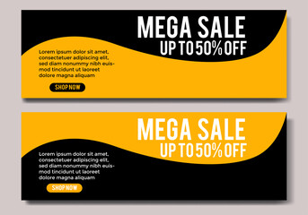 Obraz premium banner with modern design colorful gradient.banner sale template