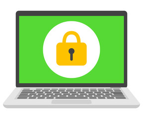 セキュリティ保護されたパソコンのイメージ
