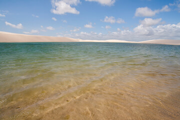 Fototapeta na wymiar water and dunes