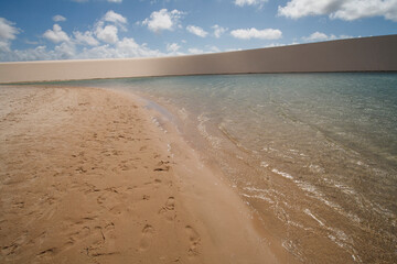 Fototapeta na wymiar dunes and water