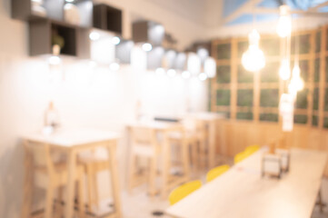 Abstract blurred restaurant and cafe background