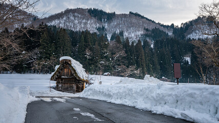 Traditional House In Winter